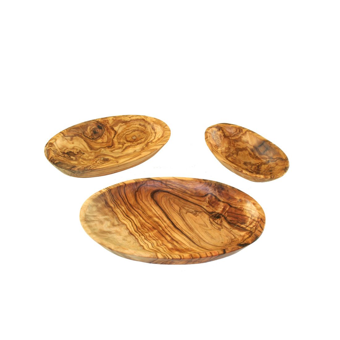 D.O.M. Bol Ovale En Bois D'olivier 35 Cm