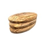 Schneidebrett  OVAL  25 x 15 cm aus Olivenholz