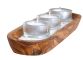 Kerzenhalter-Set WELLNESS inkl. Sand &amp; 3 Teelichtern
