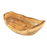Obstschale RUSTIKAL aus Olivenholz 23-26 cm