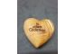 Herz 3D aus Olivenholz mit Gravur