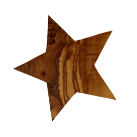Stern aus Olivenholz ca. 15,5 cm