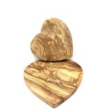 Frühstücksbrett Vesperbrett Schneidebrett Herz OLIVENHOLZ Holz - Gravur möglich