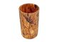 Utensilienbecher SCHLANK  aus OLIVENHOLZ Holz Höhe 15 cm Besteckköcher Halter